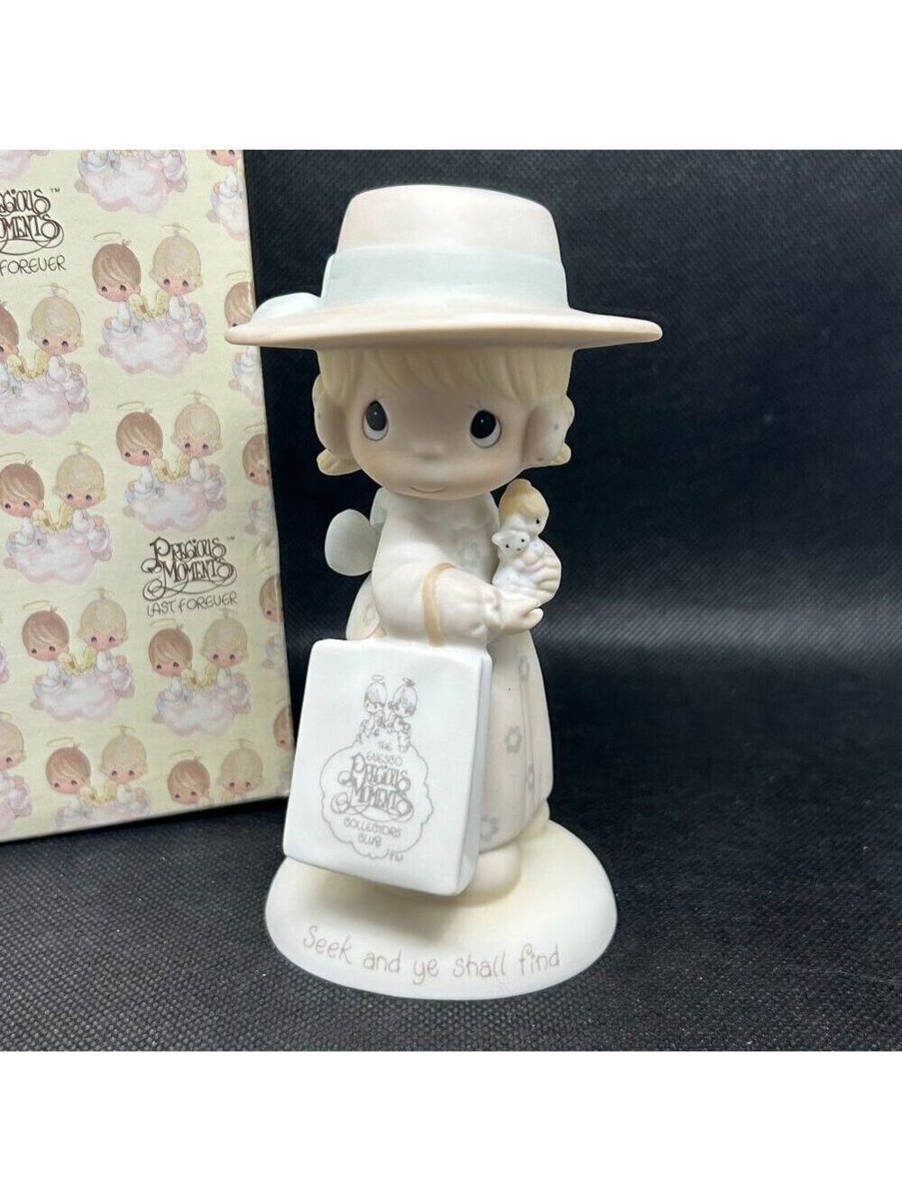 PRECIOUS Moments "Seek and ye shall find" 1985 Membership figurine